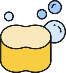 Soap and Sponge Icon
