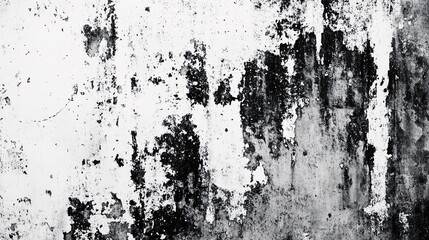 Grunge Texture: Black and White Wall