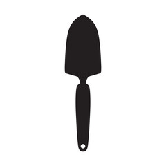 Gardening Trowel Silhouette Vector Illustration