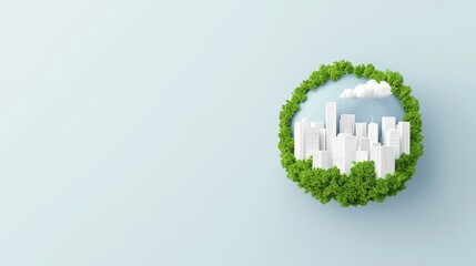 Urban development integrates nature exploring eco-friendly city designs for sustainable living