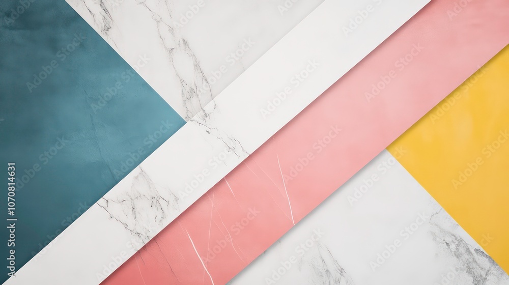 Leinwandbilder This contemporary poster template features bold intersecting lines on a crisp white backdrop, providing generous space for text and visuals.