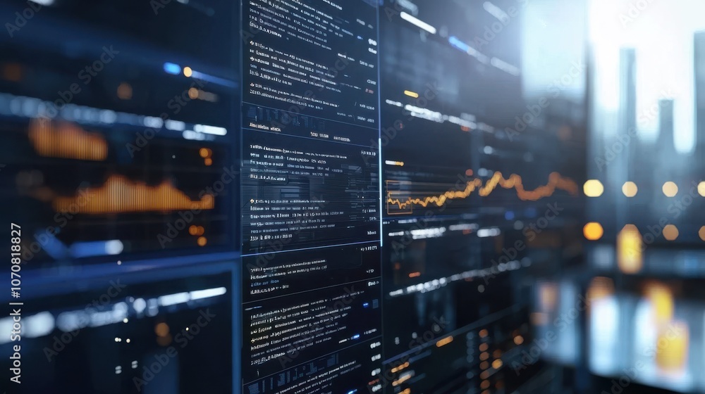 Poster analyze financial trends to enhance business investment strategies using data-driven insights