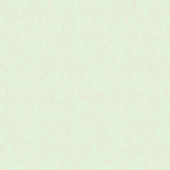 Flower garden wallpaper design vector prepared for textile printing. Seamless floral pattern with abstract hand drawn flower and leaf background elements in purple