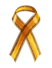 Golden filmstrip ribbon symbolizing cinematic excellence and creativity