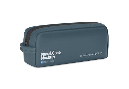Pencil Case Mockup - Half Side View 11