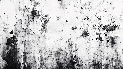 Grunge Texture: Black and White Concrete Wall