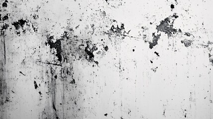 Fototapeta premium Grunge Texture: Peeling White Paint on Concrete