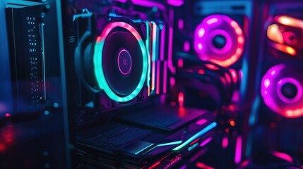 RGB Gaming PC Close-up