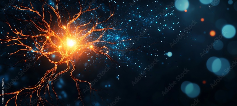 Aufkleber a creative depiction of a business mind map with digital branches extending from a central idea