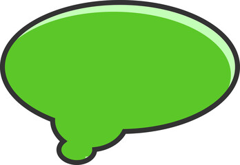 Green Speech Bubble Illustration