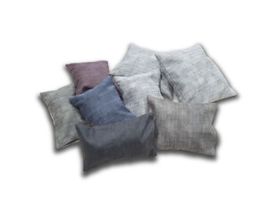 Set of modern decorative pillows