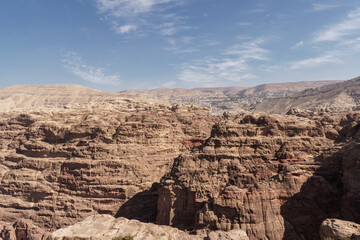 View of Wadi Musa from Petra, Ma'an Governorate, Jordan