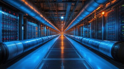 Cooling Center with Ambient Light and Equipment