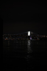 Brooklyn Bridge New York Bei Nacht
