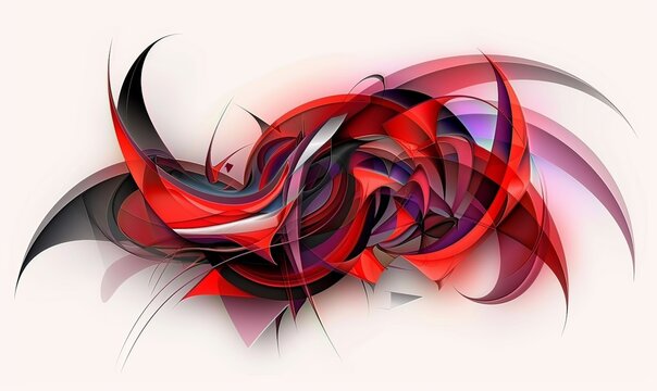 Vivid, flowing light patterns dance gracefully against a soft white backdrop, producing intricate shapes that inspire awe and ignite the imagination with their surreal beauty