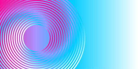 Abstract blue pink white background wave pattern. Wavy and swirled geometric shapes vector banner