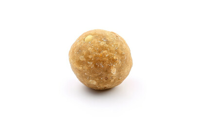 Fototapeta premium laddu indiaen dessert food on white background, fried balls
