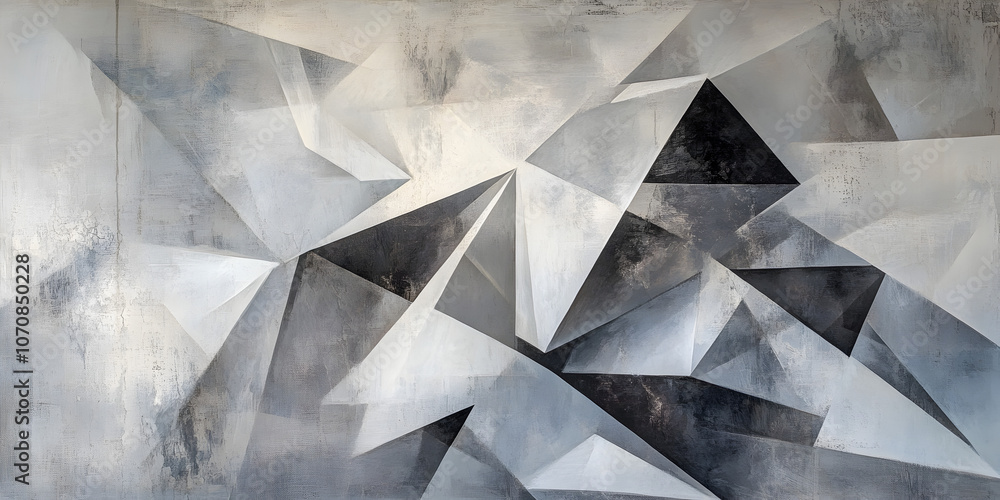 Poster abstract geometric wall art: a captivating, contemporary design, featuring a mesmerizing array of ge