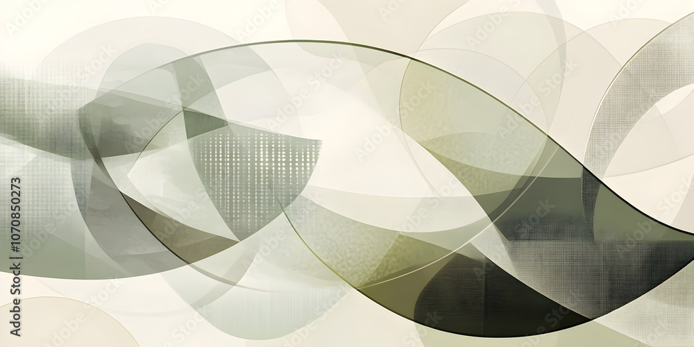 Poster abstract flow: serene grayscale swirls dance across a canvas, creating a mesmerizing interplay of li