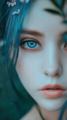 Fototapeta premium BLUE EYES GIRL