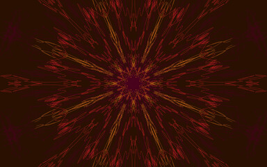 Obraz premium abstract digital fireworks on black background