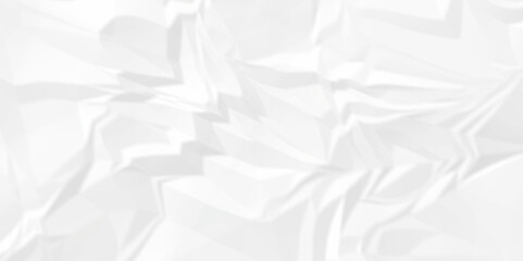 White wrinkly backdrop paper background. panorama grunge wrinkly paper texture background, crumpled pattern texture. White paper crumpled texture. white fabric crushed textured crumpled. 