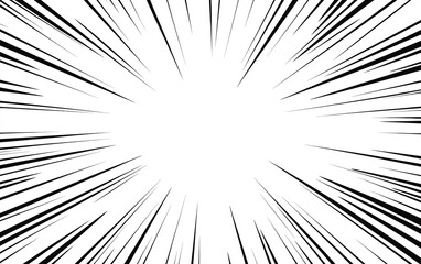 Obraz premium Dynamic burst of energy with radiating lines illustrating movement in a minimalist design