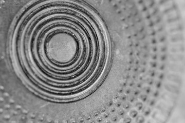Naklejka premium spiral, circle shaped metal background