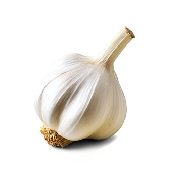garlic clove isolated on transparent background