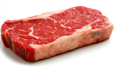 Fototapeta premium Steak Isolated on Solid White Background