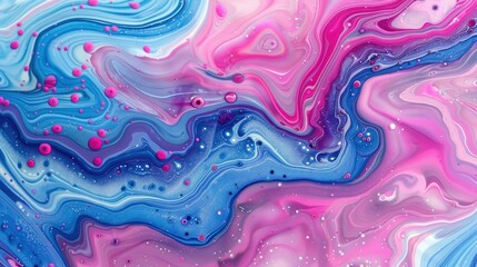 Abstract neon liquid wavy background. Liquid art, marbling texture