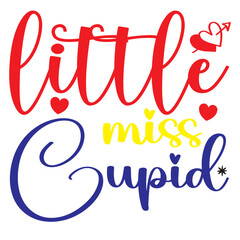 little miss cupid.Valentine's Day speacial design.Cut file for Cricut Silhouette.Digital File Download