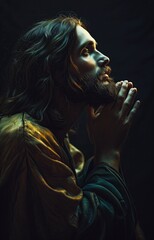 Jesus Christ praying