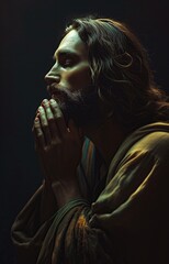Jesus Christ praying