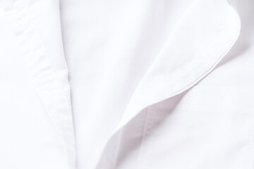 Fototapeta premium Close up of white Men's shirt. 