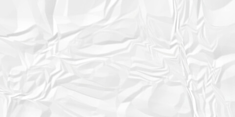 Vector empty white color crumple paper texture pattern abstract background. Crumpled white paper abstract shape background with space paper for texture.	
