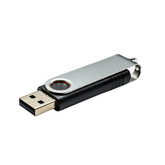 USB disk Drive isolated on transparent background, PNG.