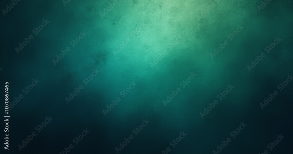 Poster a dark blue and dirty green gradient effect with a grungy texture and glow background evoking a roug
