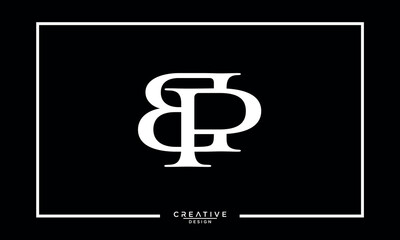 BP, PB, B, P, Abstract Letters Logo Monogram