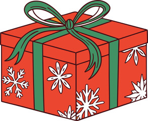 gift box with red ribbon