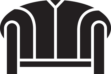 Fototapeta premium Sofa Glyph Icon