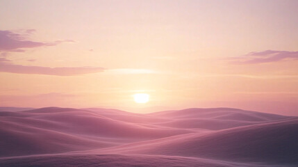 Fototapeta premium pink sunset over rolling hills landscape