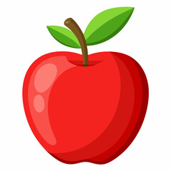 red apple illustration