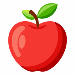 red apple illustration