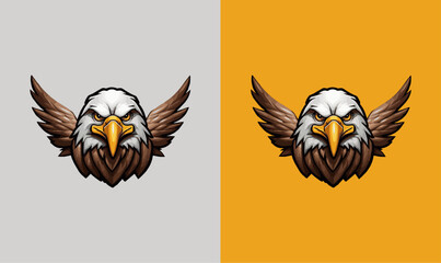 Eagle Logo Design Mascot Emblem