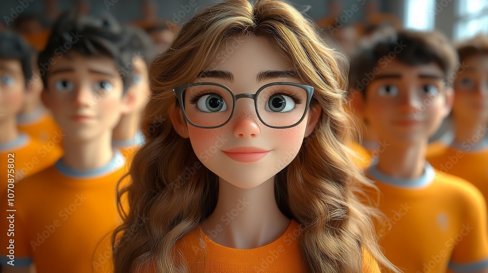 Aufkleber engaging learning experience with talking-head ai avatars in a classroom setting
