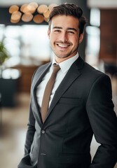 smiling office worker.