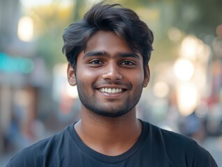 Obraz premium Jovial Young Man Portrait