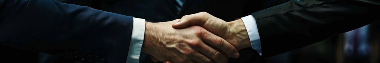 Fototapeta premium men shaking hands.