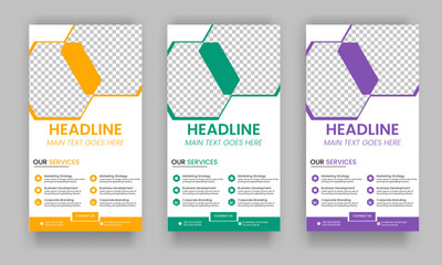 Business Roll Up Banner corporate Roll up background for Presentation, Vertical roll up, x-stand, exhibition display, Retractable banner